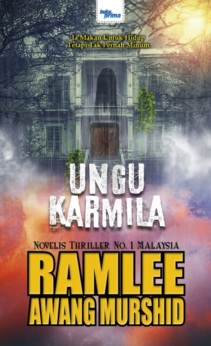 Kulit depan novel Ungu Karmila oleh Ramlee Awang Murshid