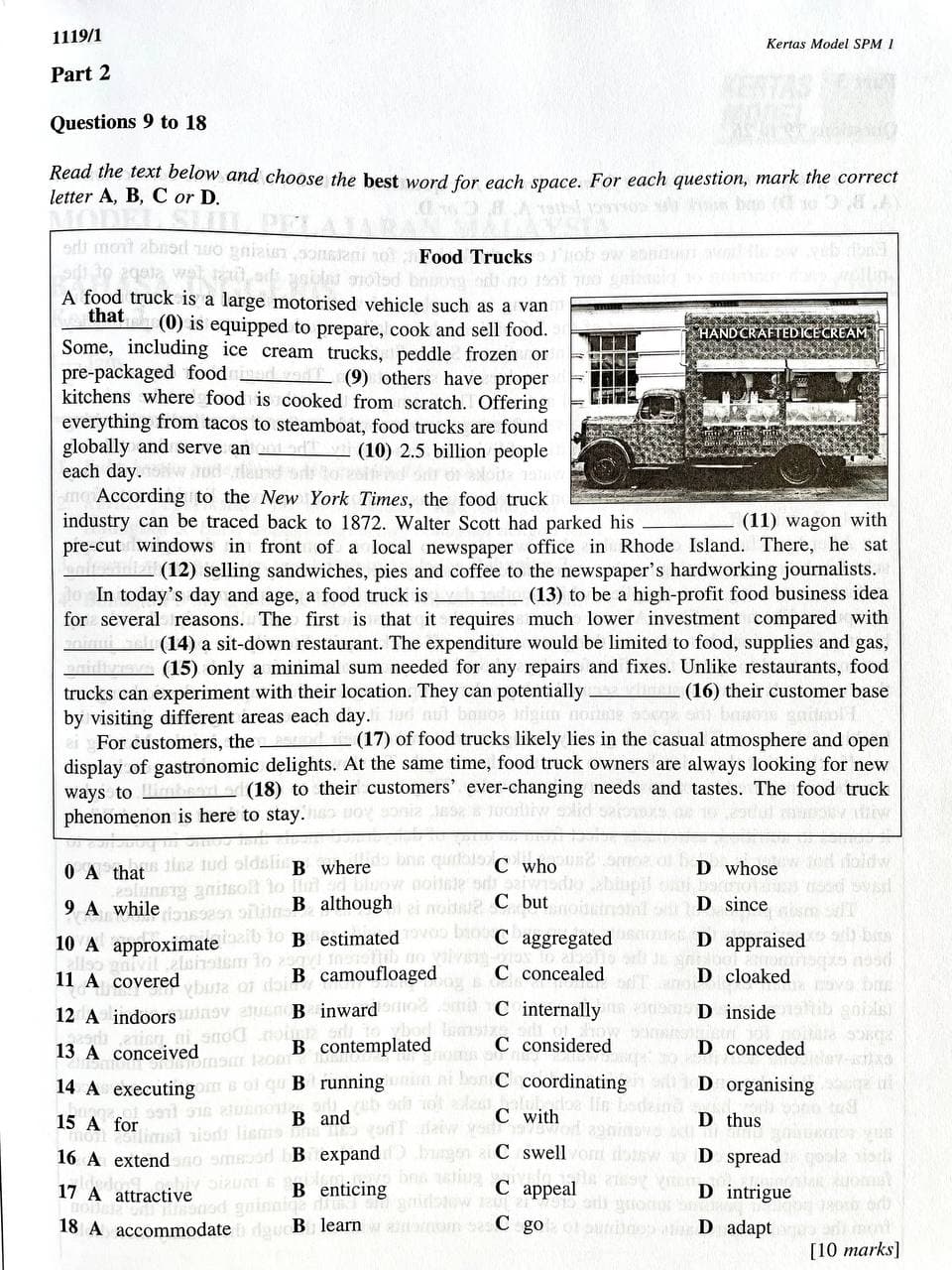 Kertas Model Spm Bahasa Inggeris 1119